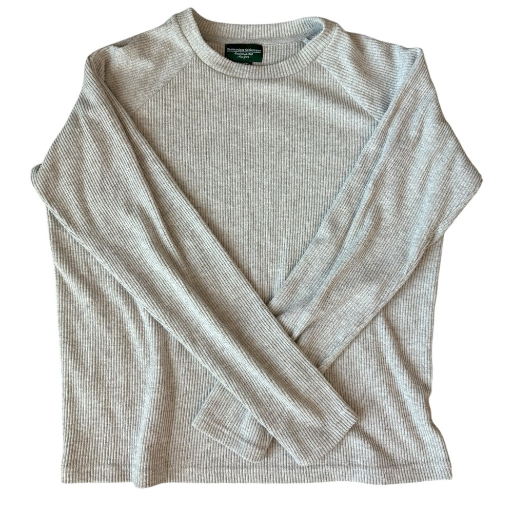 Hammacher Schlemmer Plush Ribbed Loungewear Sweatshirt